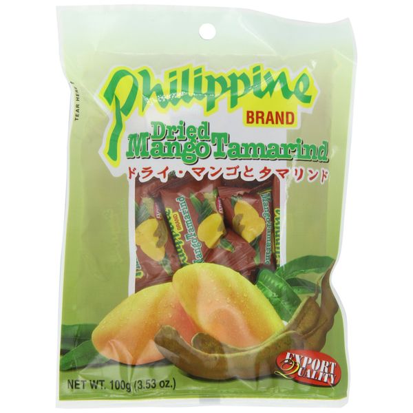 Philippine Brand Dried Mango Tamarind Balls, 3.53-Ounces Pouches (Pack of 10)