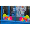 Easter Decorations - Easter Window Stickers - 2 x Large Beautiful Colourful Easter Egg Window Cling Corners for Easter Window Display