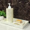 [Asian Goods] Shell Soap Dispenser Shampoo Bottle White Bali