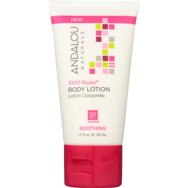 Andalou Naturals 1000 Roses Soothing Body Lotion, 50 ML