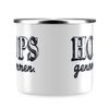 JUNIWORDS Enamel Mug Hops Taken Silver Cup Rim