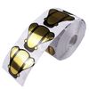 Beautyleader 500Pcs/Roll Nail Form, Nail Art Guide Stickers for Acrylic UV Gel Nail Tips Manicure Extension Tool (Gloden)