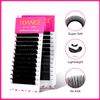 TDANCE Flat Lashes - Super Soft Air Flat Lash Extensions, 0.15-0.2mm, Matte Black, Salon Use
