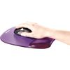 Fellowes Crystals Gel Mouse Mat with Wrist Support, Purple, 9"*7.5"