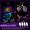 4 Pieces LED Black Light Bulb 6W E12 Base Blacklight Candle Bulb Glow