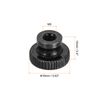 sourcing map Knurled Thumb Nut, 20Pcs M5x0.8mm Iron Round Knobs Fasteners for 3D Printer Parts, Black