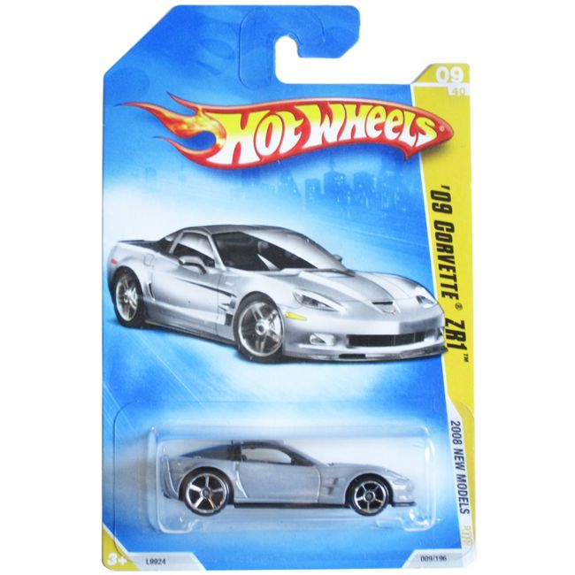 Hot Wheels Silver '09 Corvette ZR1 09 40 009/196 [Toy]