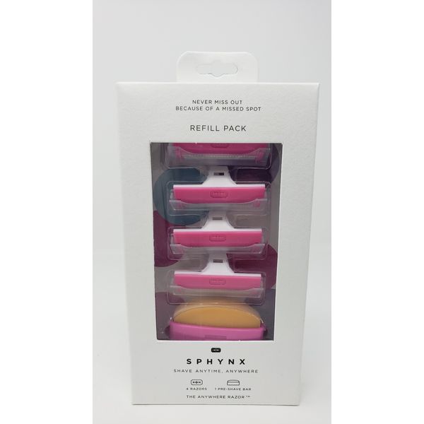 Sphynx Portable Razor Refill Pack Pink
