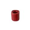 Mega Candles - Ceramic 1/2" Chime / Spell Candle Holder with Candles - RedSet