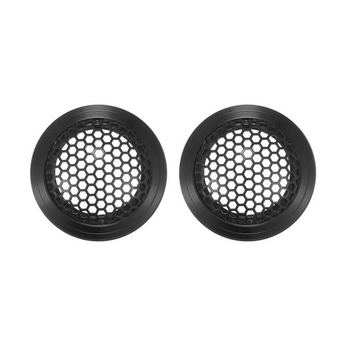 ACROPIX Universal 1.5" Car Speaker Grills Cover Mesh Round 1.5 Inch Audio Speaker Subwoofer Guard Protector Case Iron Aluminum Alloy Black - Pack of 2
