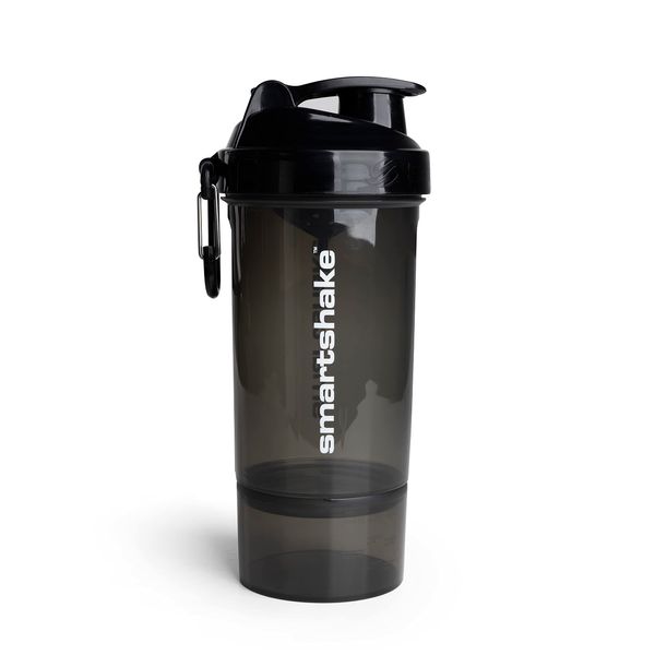 Smartshake 10581302 Original 2 Go one, Schwarz (Gunsmoke) Shaker, 800 ml, 1 Stück