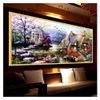 Cross stitch, oil painting, manor, C0035
