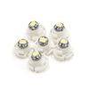 sourcingmap 6 Pcs T4.2 White 3020 LED Panel Light Lamp Bulb for Car Interior