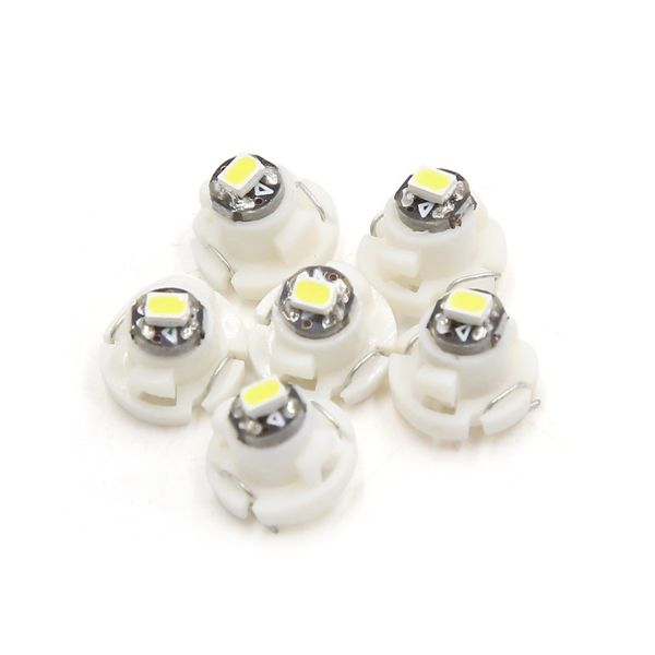 sourcingmap 6 Pcs T4.2 White 3020 LED Panel Light Lamp Bulb for Car Interior