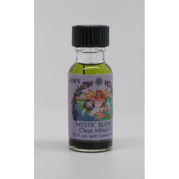 Clear Mind - Sun's Eye Mystic Blends Oils - 1/2 Ounce Bottle