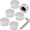Footswitch Topper Guitar Pedal Button Caps with 3 Set Screws and Protective