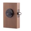 Copper Creek DB2410BC Single Cylinder Deadbolt, Standard Size, Black
