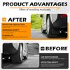 4Pcs For Ford E150 E250 E350 Van Rubber Mud Flaps Mudguard Fender Splash Guards