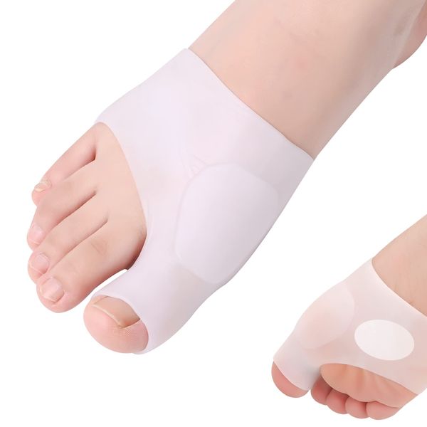 DYKOOK Gel Metatarsal Sleeves and Bunion Cushions 2Pack Thickened Metatarsal Silicone Pad Protector Bunion Pad Sleeve for Bunion Forefoot Pain Relieved and Friction Prevented