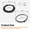 Aspaton 7 Inch Headlight Mount Bracket Retaining Bracket Ring kit Compatible with Wrangler JK Models 2007-2018 Front Left&Right Black