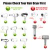 Hairizone Universal Diffuser for Hair Dryers with Nozzle D=1.7"-2.6" for Curly or Wavy Hair Styling, Dry and Gain Maximum Volume without Frizz Black