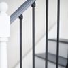 Matte Black "Enfield" Plain Stair Spindle - with Fixed Rake Brackets