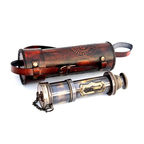 Vintage Ship Brass Telescope Marine Sailor Watching and Trekking Royal Navy Device Maritime Designer Nautical Replica