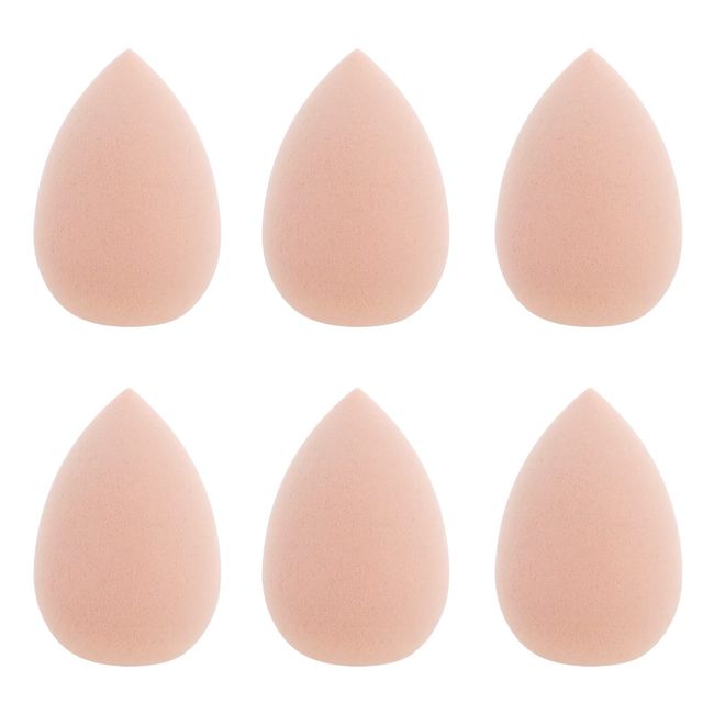 Sibba Makeup Sponge Beauty Blender 6 Pieces Face Make Up Brushes Set Professional Foundation Brush Eye Lip Liquid Eyeshadow Blending Tool Body Painting Blenders Cleansing Applicators Concealer Kit