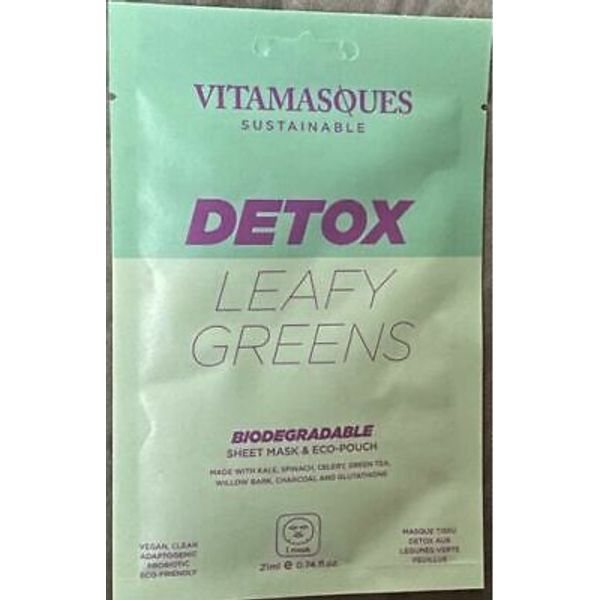 Vitamasques Detox Leafy Greens Sustainable Sheet Mask