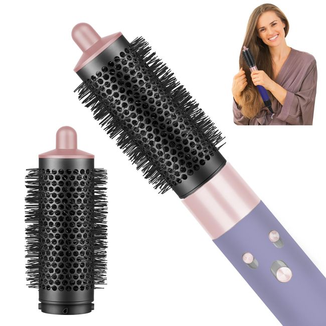 PureGust Round Volumizing Brush for Dyson Airwrap HS01/HS05, Volumzing Attachment Brush for Limp, Flat Hair, Salon-Like Volume & Style