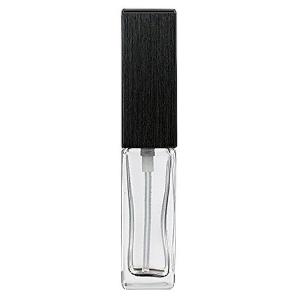 16494 Men's Atomizer Square Jar Clear Cap Hairline Black