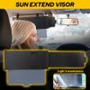 Car Shade For Extend Sun Visor Shield Anti Glare Extension Driving Universal