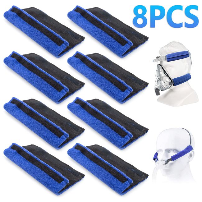 8 PCS CPAP Headgear Strap Covers, Universal and Reusable CPAP Strap Covers