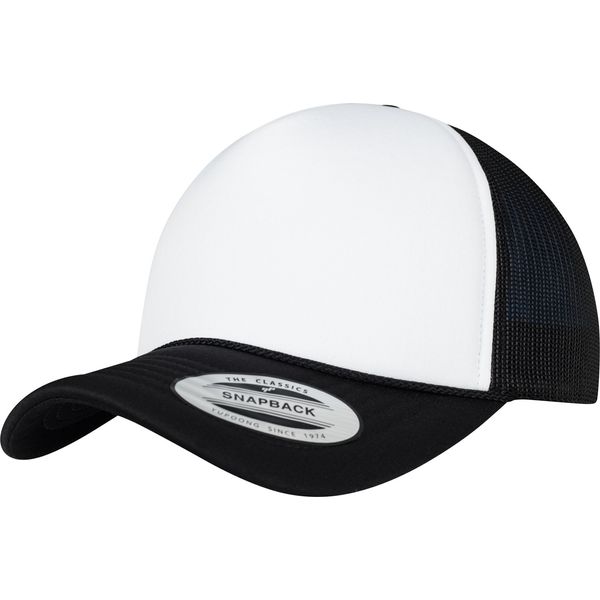 Flex fit Men Caps/Trucker Cap Curved Visor Foam Black - 495871 Adjustable