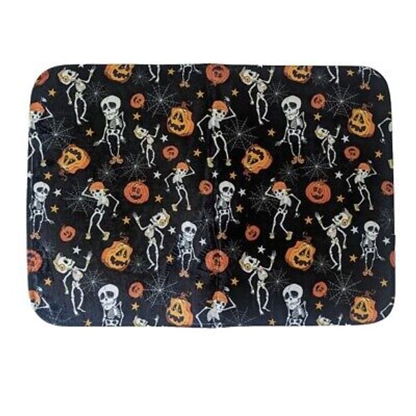 1PC Door Mat Dancing Skeletons Halloween Doormat Rug Pet Dog Cute Pumpkin