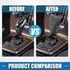 A ABSOPRO Car Shift Knob Cover Universal Interior Shift Gear Cover Gray