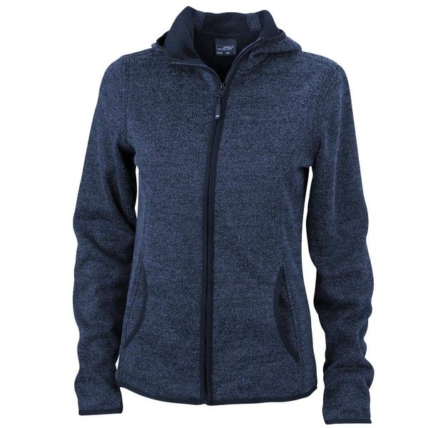 James & Nicholson Women's Knitted Fleece Jacket - medium