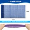 Windspeed 2Pcs African Body Exfoliating Net Long, Deep Cleaning African Net Bathing Sponge, Mesh Back Scrubber Skin Smoother for Women Men Shower/Stocking Stuffer(80x30cm) (Blue+Purple)