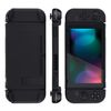 eXtremeRate PlayVital Back Cover for Nintendo Switch Console, Handheld Controller Separable Protector Hard Shell for NS Joycon, Customized Dockable Protective Case for Nintendo Switch - Black