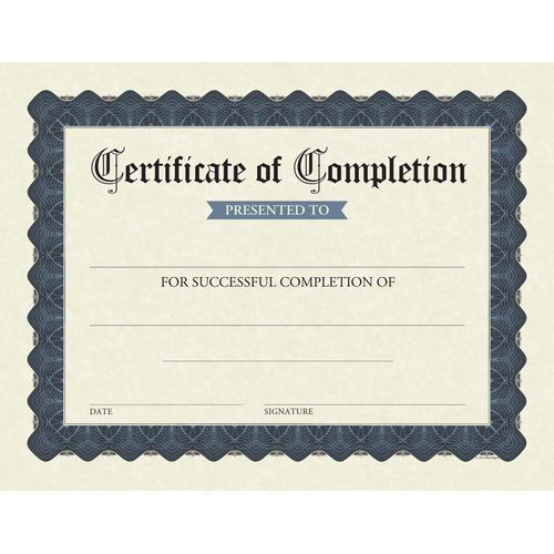 Great Papers! Stone Blue Completion Award Certificate, 8.5" x 11", 15 count, Inkjet and Laser Printer Compatible (2020149)
