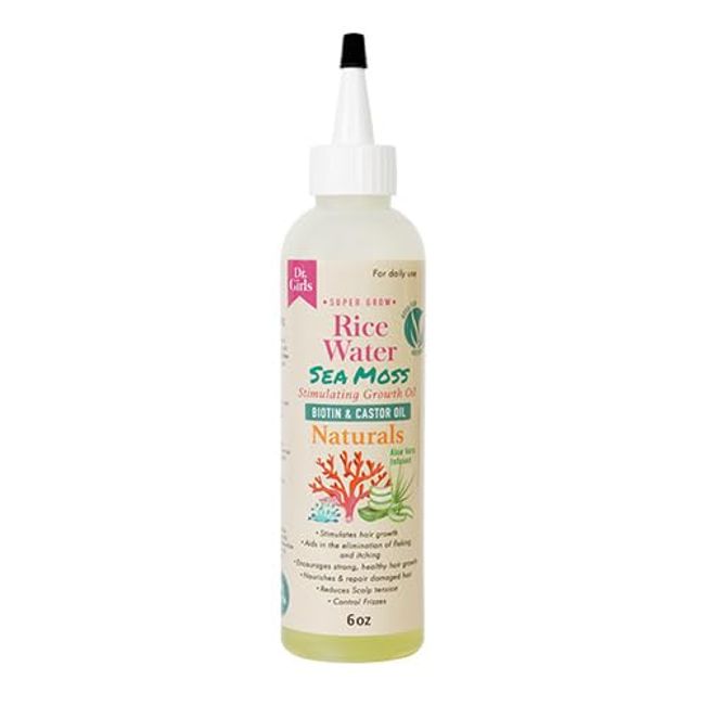 Dr.Girls Rice Water Thickening Growth Oil 6oz (Sea Moss)