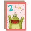 Wee Wild Monsters Birthday Rae 2 Today Sealed Greeting Card Plus Envelope Blank inside