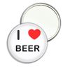 I Love Beer - 77mm Round Compact Mirror