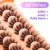 DIRBEAUTY False Eyelashes Mink Lashes Dramatic Lashes Light Soft And Fluffy Lashes 7 Pairs Pack