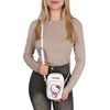 Hello Kitty sachet, small handbag with adjustable strap, mini handbag, white 18x6x12 cm