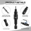 5-Piece HSS Countersink Drill Bit Set, 1/4" Hex Shank Adjustable Self-Centering Countersink Bits for Wood, Plastic, Soft Metal, Chamfering & Deburring Tool