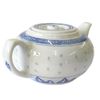 Mandarin Arts GC4124 Blue Porcelain 650ml Rice Pattern Teapot