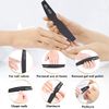 Nail Files, Professional Nail File,12PC 100/180 Grit Double-Sided Emery Board Nail File Set, Washable Nail Files Tools for Manicure (Black)