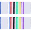 24PCS A6 Binder Pockets Multicolor Zipper Cash Budget Envelopes Organizer