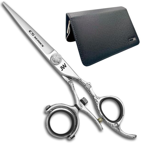 JW C5 Full 360 Swivel Thumb Professional Hair Shear (5.75 Inches)